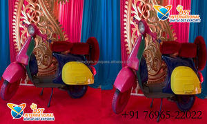 Muslim <b>Wedding</b> Multicolor Scooter for Bride Entry Paksitani <b>Wedding</b> Photobooth Colorful Scooter Hindu <b>Wedding</b> Decor RickshawUSA - Product Image 4