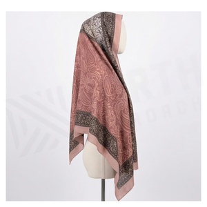 NORTH APPROACH Women's Square Silk-like Scarf Floral Digital Print Elegant Multi-Functional Fashion Accessory All Seasons - Product Image 3