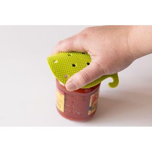 Double Sided <b>Fruit</b> & <b>Vegetable</b> Scrubber Brush Multi-Use Potato & Carrot Cleaning <b>Tool</b> with Trivet Jar Feature - Product Image 4