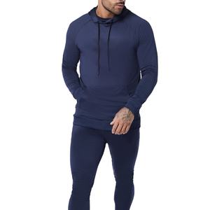 Survêtements d'automne pour hommes coupe classique, personnalisables avec logo, vêtements de sport respirants 100 % coton, poches imprimées, à capuche, pour l'entraînement – Vente chaude - Product Image 3