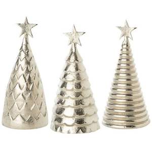 Centro de Mesa Navideño Personalizable de Aluminio y Madera, Elemento Decorativo Rústico para Celebrar la Navidad - Product Image 2