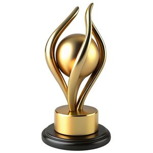 Trophée Étoile Laurier Doré Prix de Gros – Récompense Métallique Premium pour Achievement, Cérémonie d'entreprise, Souvenir, Cadeau, Article d'art - Product Image 2