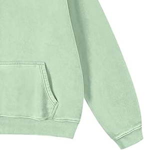 Sweat à capuche surdimensionné pour femme, personnalisé avec logo imprimé en relief, de haute qualité, bleu foncé, pull épais, streetwear d'hiver - Product Image 6
