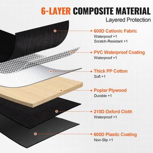 Impermeabile 600D Pet sedile posteriore coprisedile auto per cani di dimensioni 52X23.5 per auto - Product Image 4