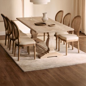 Mesa de Comedor Rectangular Vandana Hexa Solace en Madera de Mango (220x100 cm) - Product Image 1