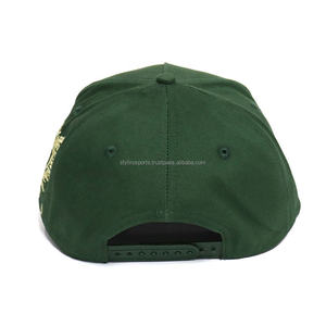High Quality Custom Logo 5 Panel A <b>Frame</b> Snap Back Hat Flag Embroidery Curved Bill Baseball Cotton Cap Wholesale - Product Image 5