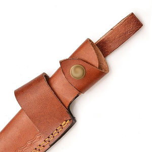 Funda de cuchillo hecha a medida para cuchillos de hoja fija con presilla para cinturón para uso en camping, senderismo y caza. - Product Image 6