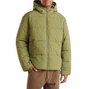 Plus Size Outdoor Hooded Bubble <b>Jacket</b> for Men 2026 Custom Logo Warm Quilted Cotton Filled Puffer <b>Jacket</b> Polyester/Nylon Fabric - Product Image 1
