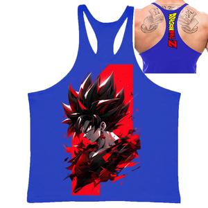 Débardeur d'été imprimé pour homme OEM ODM, en coton doux, pour la gym, l'entraînement, la musculation, le fitness, ou comme tenue décontractée de plage - Product Image 3