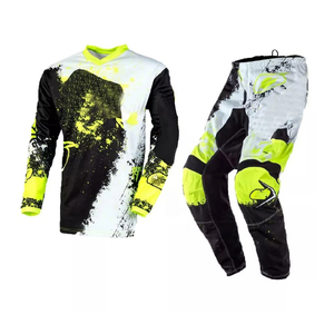 Pantalon de course moto pour homme, blanc, noir, jaune fluo, impression par sublimation, séchage rapide, toutes saisons - Product Image 6