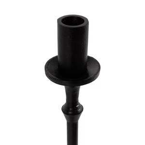 Ensemble de 3 bougeoirs en aluminium noir faits à la main, écologiques, pour la maison et l'usage religieux, design durable - Product Image 2