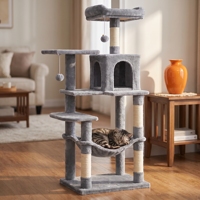 Arbre à chat multifonctionnel en peluche sur mesure, pliable et de grande taille, vente en gros