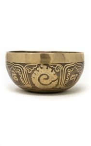Magnifique bol chantant en laiton antique pour la pratique de la pleine conscience, les rituels de relaxation, la décoration d'autel bouddhiste, l'énergie positive - Product Image 5