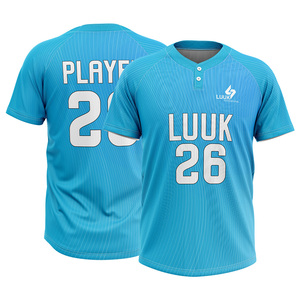 เสื้อเบสบอลแบบสั่งทำพิเศษ 2 กระดุม ชุดทีมซอฟต์บอล ผ้าโพลีเอสเตอร์ซับเหงื่อ ชุดกีฬา OEM ODM - Product Image 4
