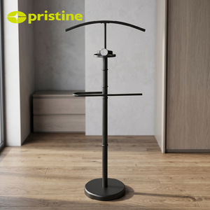 Modern Freestanding Valet <b>Stand</b> Metal Powder coated Finish Garment <b>Rack</b> for bedroom living room office - Product Image 6