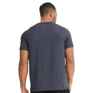 T-shirt uni pour homme à col rond et manches courtes, coupe classique, décontracté, 100 % coton, pour usage quotidien, fournisseur de vêtements en gros - Product Image 2