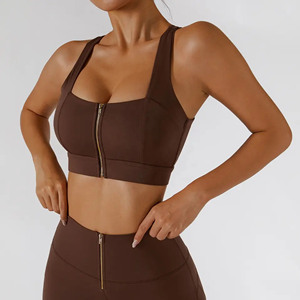 Soutien-gorge de sport solide haute performance avec découpe automatique – Produits phares – Soutien-gorge de sport pour femme pour le fitness – Soutien-gorge de sport pour adultes - Product Image 1