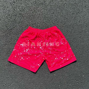 Shorts de Mezclilla Estampados Richessy, Cintura Media, Azules, Casuales, para Verano, Impermeables, Transpirables, Ecológicos, de Poliéster/Algodón - Product Image 4