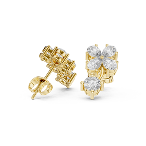 Stud <b>Earrings</b> Moissanite S925 <b>Silver</b> for Women Jewelry Box Sterling <b>Silver</b> Letter - Product Image 6