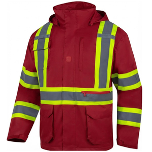 Full Customized Workwear Stand Collar <b>Waterproof</b> <b>Working</b> Jacket for Men Wholesale Rate Hi Vis Workwear Jackets - Product Image 1