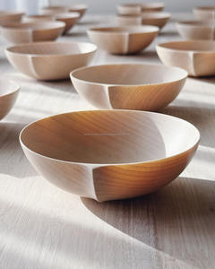 Cuenco de madera para venta al por mayor, ensaladera de madera de acacia rústica, ornamentación decorativa de madera - Product Image 1