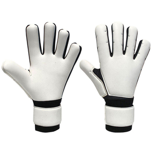 Football Goalkeeper Gloves Full Finger PU Leather Non-Slip Breathable Adjustable Wrist <b>Strap</b> Hook Loop Closure Silicone Printed - Product Image 1