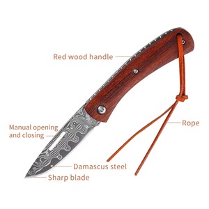 <span class=keywords><strong>Cuchillos</strong></span> Plegables de Bolsillo OEM de Acero Inoxidable de Alta Calidad con Mango de Madera, Ligeros y con Filo Afilado a Precio Económico - Product Image 2