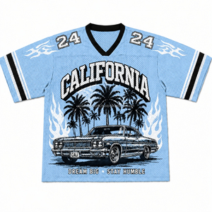<b>Mens</b> Streetwear Boxy Fit Jersey Cropped Mesh Jersey Crew Neck Custom Boxy Fit Jersey Dry Mesh Tee - Product Image 2