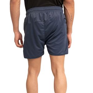 Shorts de sport décontractés bleu marine pour hommes avec fermeture éclair, cordon de serrage à la taille, légers, pour la course et l'entraînement - Product Image 6