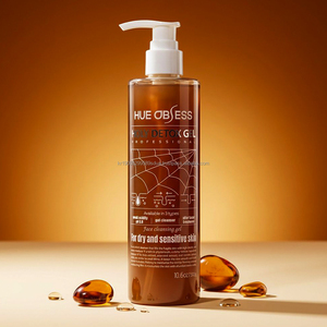 Gel Nettoyant et Hydratant Détoxifiant Huileux Éclaircissant Hue Obess 10.6oz avec Vitamine B5 pour Peaux Sèches et Sensibles – Flacon Sans Huile - Product Image 6