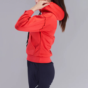 Customized Logo Ladies Street Style <b>Track</b> <b>Jacket</b> Women Hoodie with Puff Printing Plus Size Hooded Collar for Winter - Product Image 4