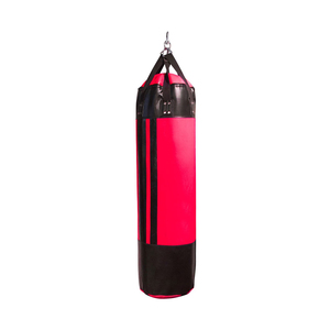 <b>Boxing</b> Training Bag Black PU Durable Sand Filled Adult Use with Chain Suspension High Quality For <b>Boxing</b> Training - Product Image 4