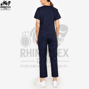 Custom Logo <b>Doctor</b> Nursing Scrub Women Jogger Hospital Uniform Medical Stretch Scrub <b>Set</b> Women Spandex Medical Scrub Uniform <b>Set</b> - Product Image 2