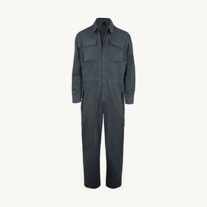 Men's Customized Color & Logo Long Sleeve <b>Jumpsuit</b> Chest <b>Pockets</b> Classic Workwear Style Full Length Coverall OEM Customizable - Product Image 1