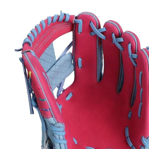 Professional Custom Baseball <b>Glove</b> Blue Pink Quilted Leather Softball Mitt Adult Youth Infield Outfield Training Sports Gear - Product Image 5