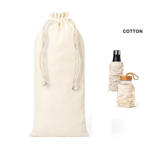 Sac de pique-nique pour bouteille, sac en toile de coton, portable et sans danger, 100 % coton naturel, sac pour bouteille, sac d'affaires personnalisé - Product Image 1