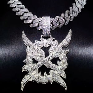 Wholesale VVS Moissanite Iced Chain Mens 13mm-22mm Wide 925 <b>Solid</b> <b>Silver</b> 18k Gold Plated Diamond Rapper Cuban Link Hip Hop Watch - Product Image 1