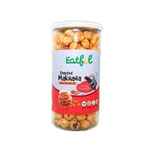 Graines de lotus Makhana entières biologiques premium Healthy Crunch, super-aliment sans culpabilité, collation prête à manger - Product Image 1