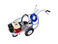 Machine de traçage de lignes routières à pulvérisation à froid 6,5 CV, légère (80 kg), avec pompe à diaphragme et pistolet simple ou double