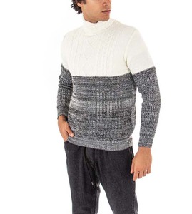 Pull en tricot doux de qualité supérieure pour homme, col rond, manches longues, chaud, décontracté, vêtements d'hiver pour l'extérieur par temps froid - Product Image 1