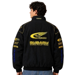 Blouson de moto uni pour couple, style vintage rallye |   Coupe-vent léger de l'équipe mondiale de rallye des années 90 - Product Image 1