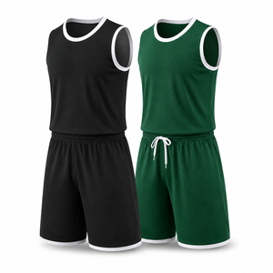 Maillot de basket-ball réversible unisexe sans manches, personnalisé avec logo, de bonne qualité, séchage rapide, anti-humidité, mode sportive estivale - Product Image 2