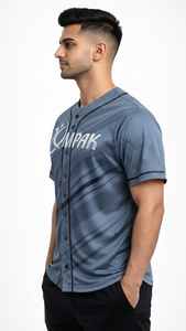Maillot de baseball respirant grande taille pour un style de vie athlétique, à manches courtes et entièrement sublimé, idéal pour le sport et les loisirs - Product Image 5