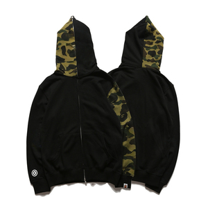High Quality New Fashion <b>Men's</b> Winter Casual Hoodies Black and White Shark Camouflage Glow-in-the-Dark high quality - Product Image 1