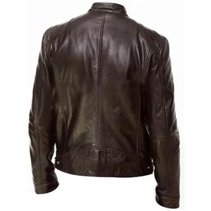 Men Brown Bomber <b>Leather</b> <b>Jacket</b> Customized Sheep <b>Leather</b> <b>Jacket</b> for Men Best for <b>Winter</b> <b>Leather</b> <b>Jackets</b> Plus Size <b>jacket</b> for men - Product Image 2