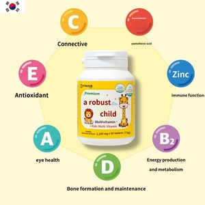 Tabletas Masticables Multivitamínicas y Minerales para Niños, 30 Unidades, Apoyo Inmunológico Infantil, Marca Privada OEM - Product Image 3