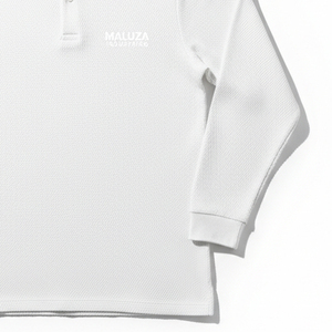 Camisa Polo de Manga Larga para Hombre Ejecutivo, Formal, de Primera Calidad, Tejido Piqué, para Identidad Corporativa - Product Image 4