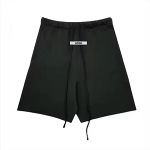 Pantalones Cortos de Hombre de Alta Calidad 1-1, Esenciales de Verano, Transpirables, de Lona y Spandex, de Secado Rápido, con Cierre de Cordón y Logotipo Frontal - Product Image 5