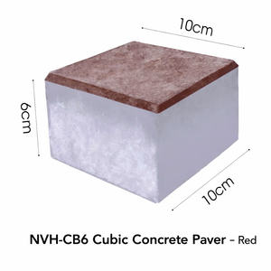 Adoquín de Hormigón Cúbico NVH-CB6 Ecológico y Duradero para Uso en Exteriores y Parques - Product Image 3