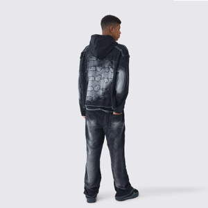 Conjunto de Sudadera con Capucha Extra Grande para Hombre, Marca Spark Clothing, 100% Algodón Transpirable, 320g, Ropa Casual de Invierno - Product Image 4
